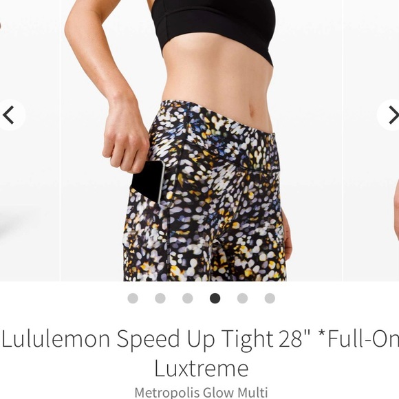 Lululemon Speed Up Tight 28” Metropolis Glow Multi 8 Full on Luxtreme Worn Once - Picture 15 of 16